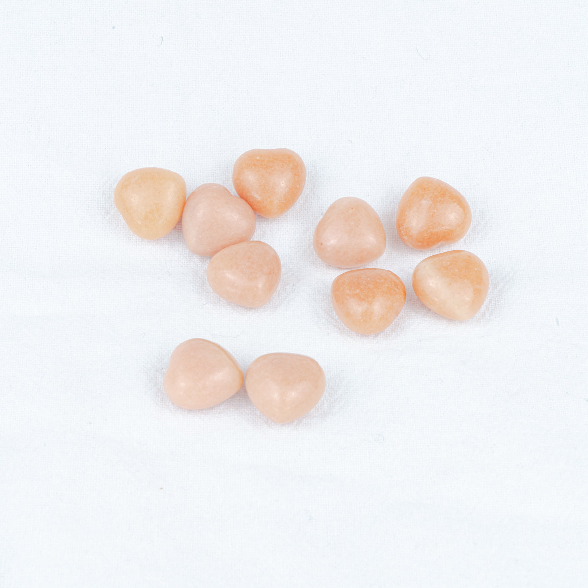Mini Orange Aventurine Heart In Bulk