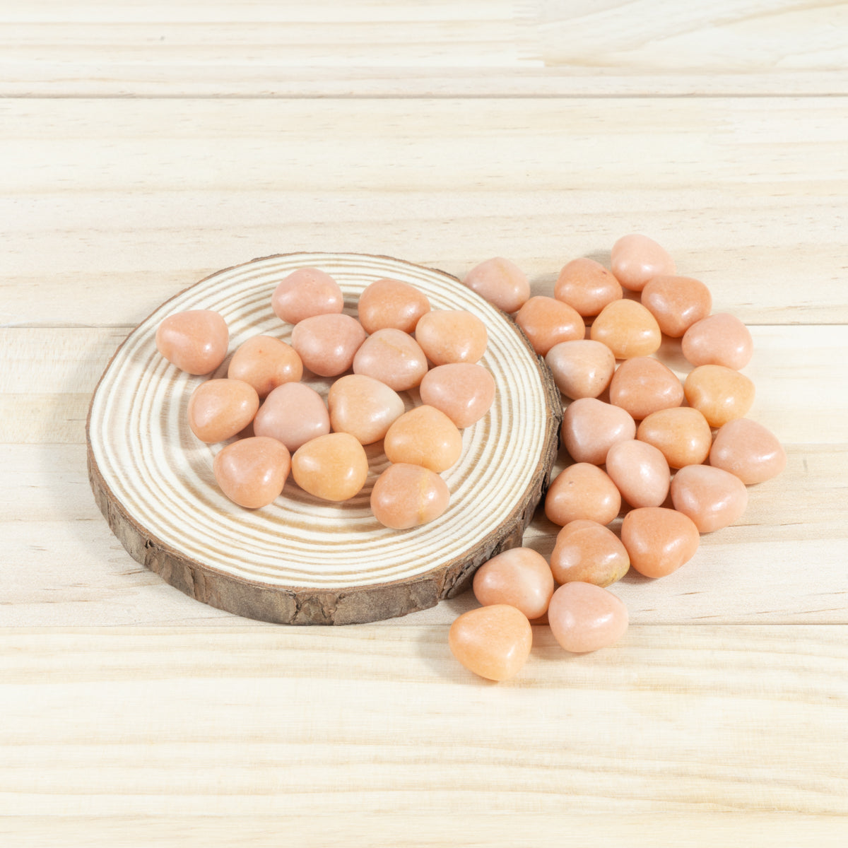 Mini Orange Aventurine Heart In Bulk