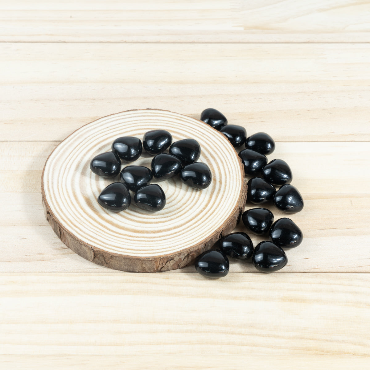 Mini Black Obsidian Heart In Bulk