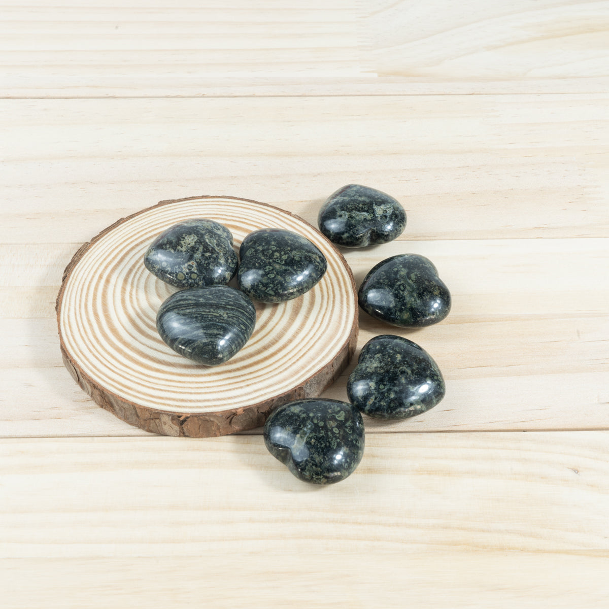 3cm Kambaba Jasper Heart In Bulk