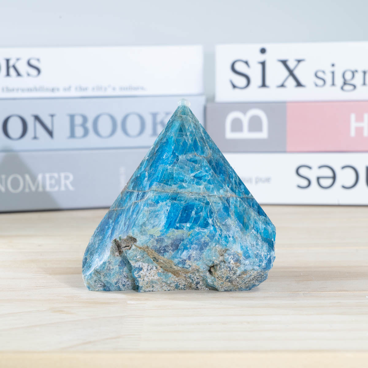 Blue Apatite Rough Stone Point In Bulk