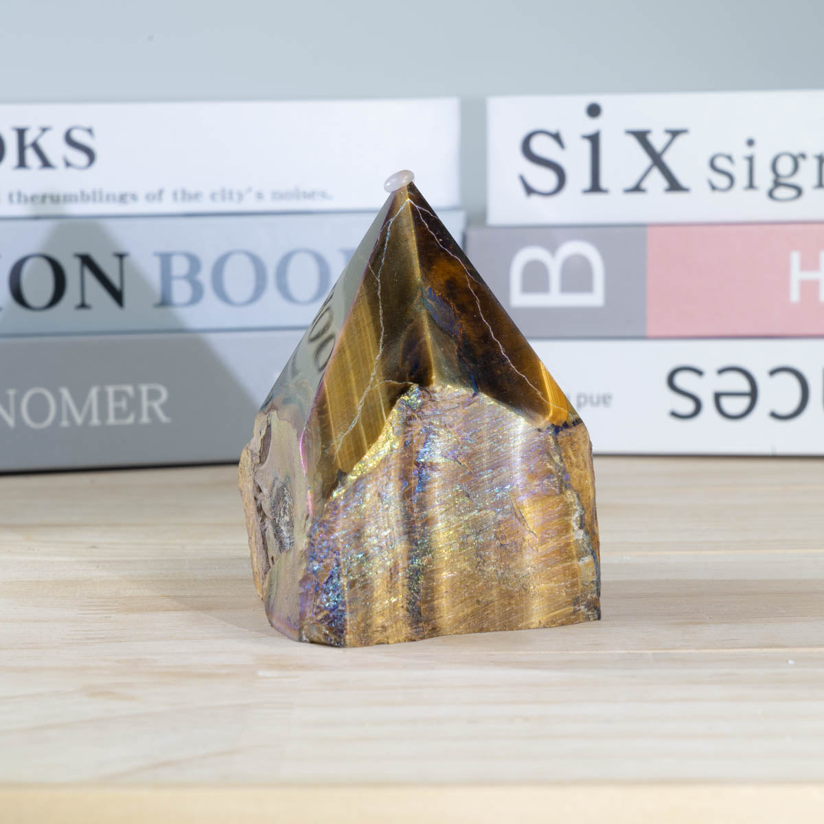 Aura Tiger Eye Stone Rough Stone Point In Bulk