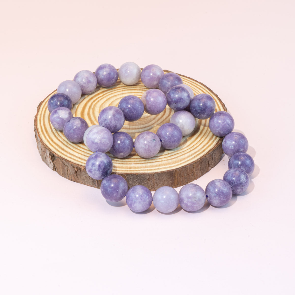 12mm Natural Lepidolite Bracelet Wholesale