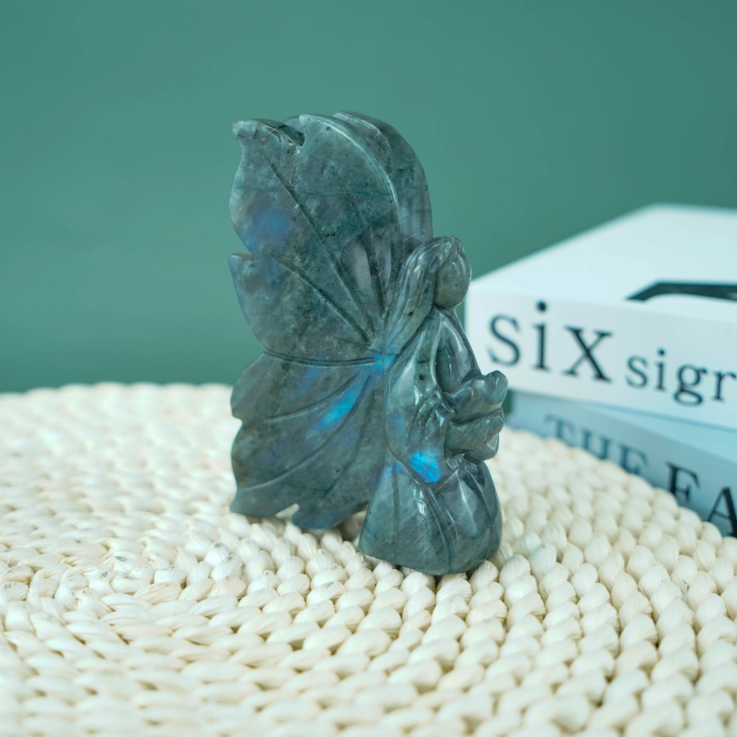 4.5 inch High Flashlight Labradorite Flower Fairy