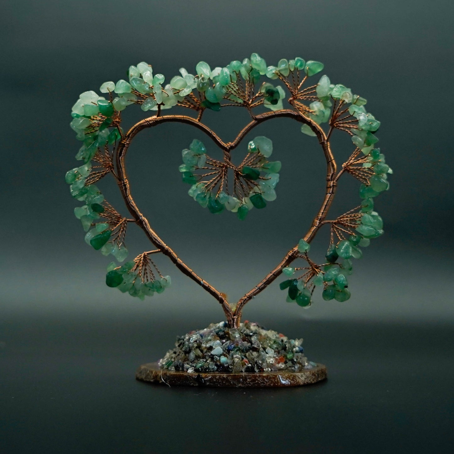 Natural Green Aventurine Healing Chips Money Tree