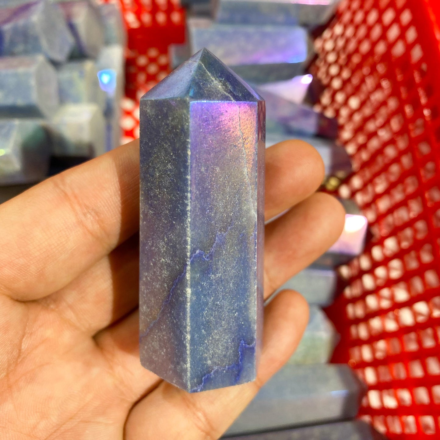 Aura Blue Aventurine Point In Bulk