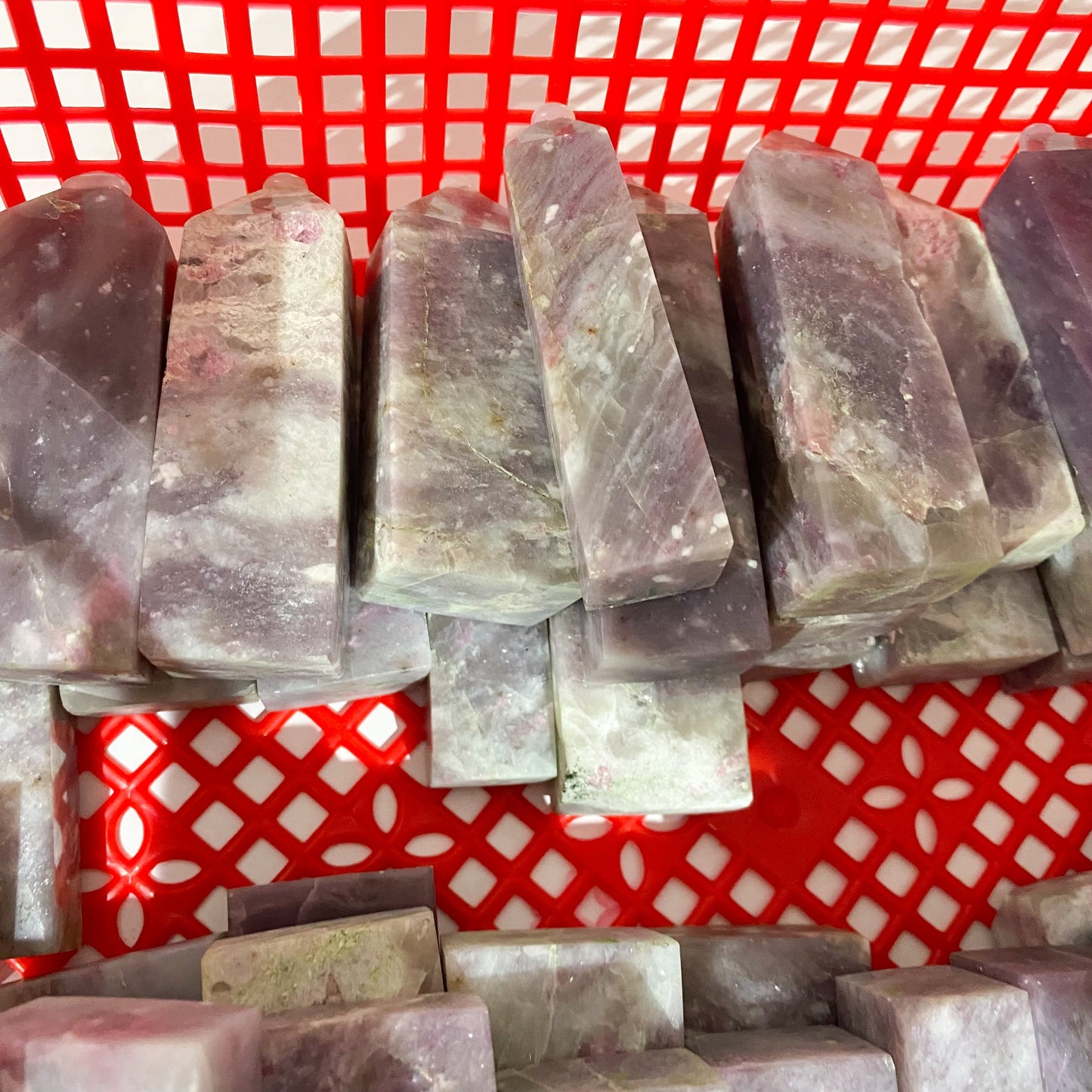 Pink Tourmaline Tetrahedron Point In Bulk