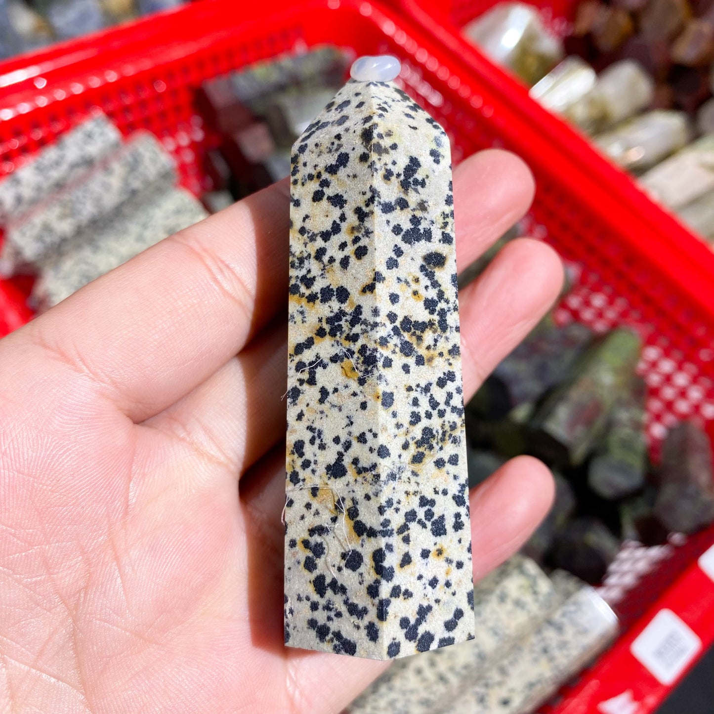 Dalmatian Jasper Point In Bulk