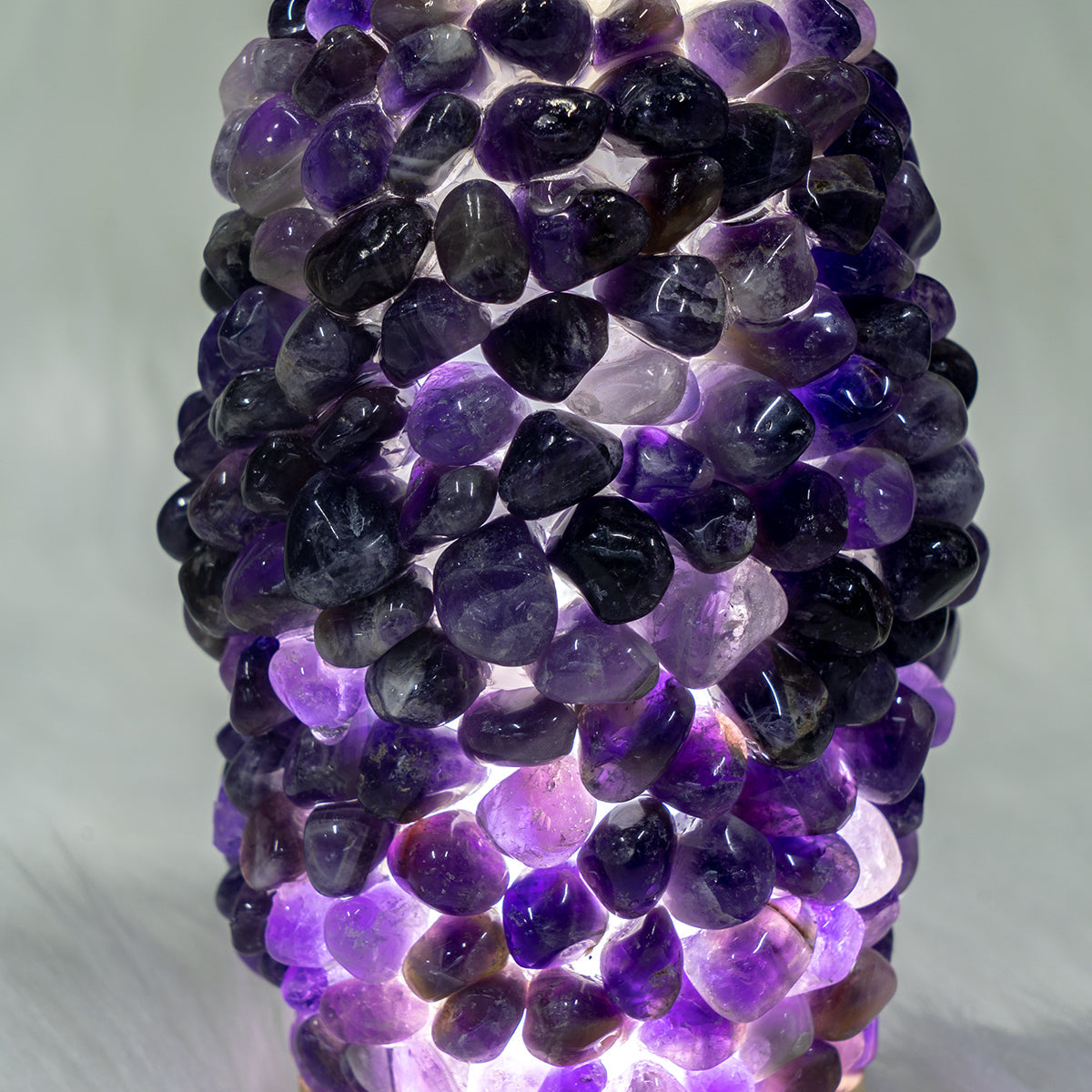 Dream Amethyst Chips Pineapple Lamp In Bulk