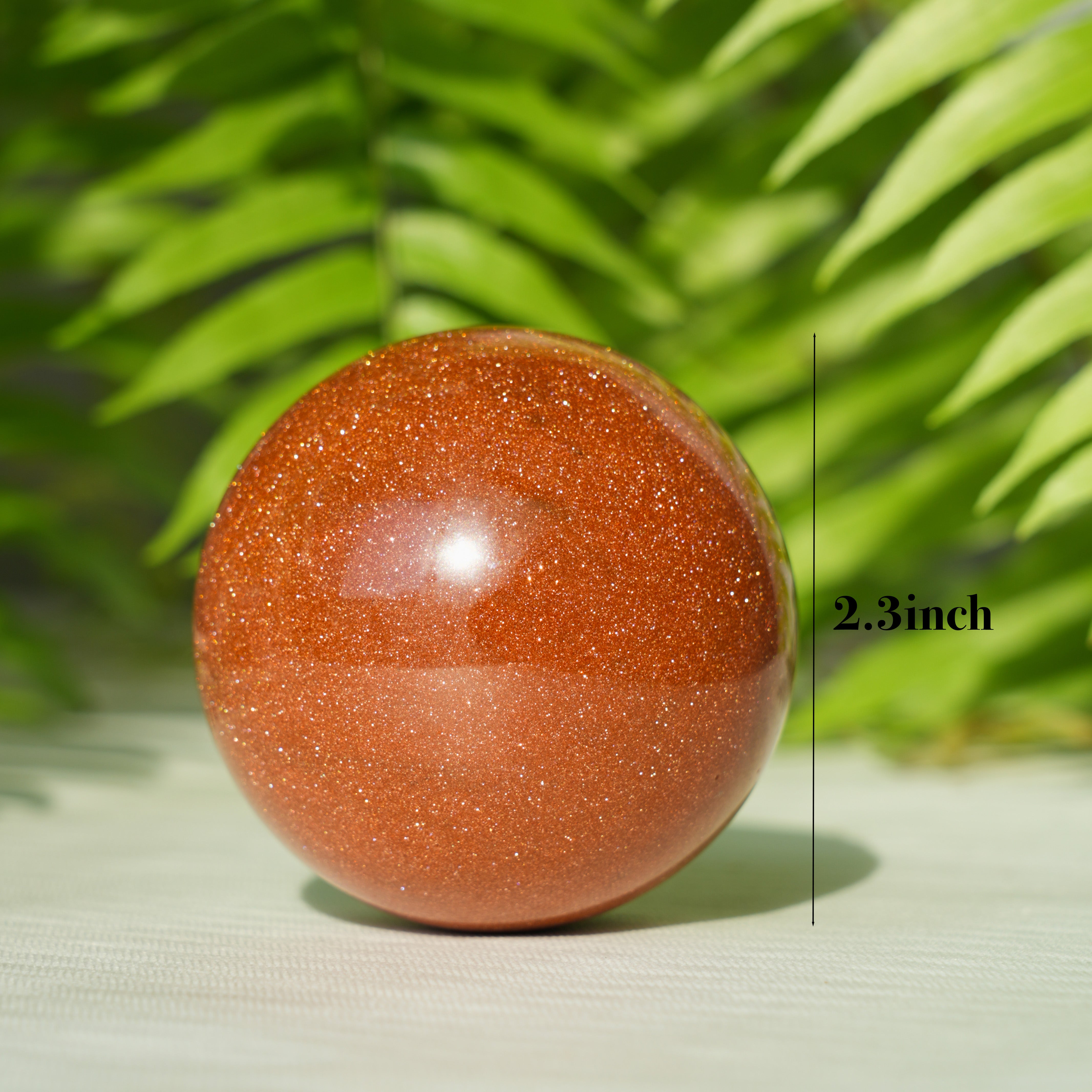 Gold Sand Stone Sphere