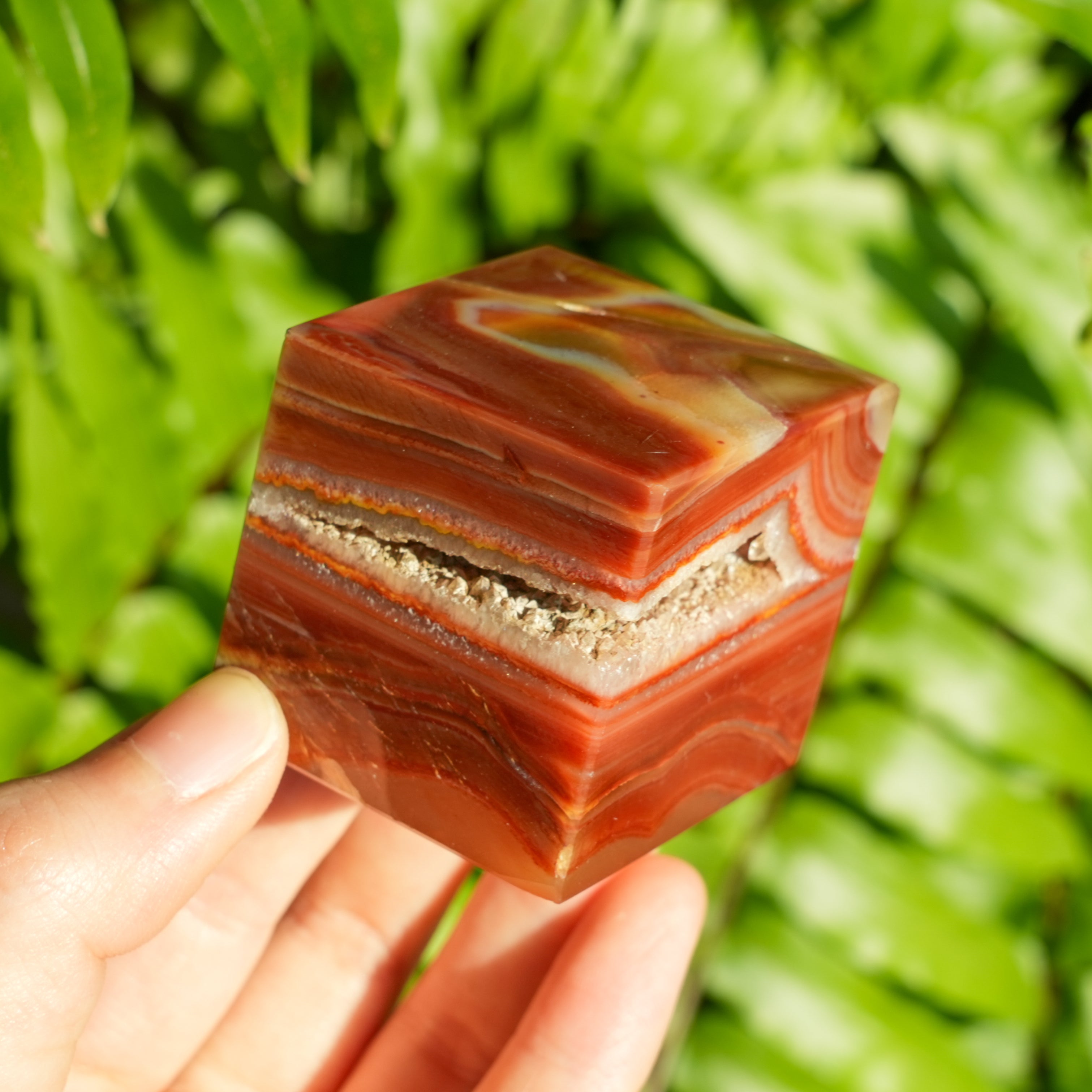Red Sardonyx Cube