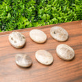 Orange Moon Palm Stone | Healing Crystal for Warmth & Positivity, Portable Handheld Stone