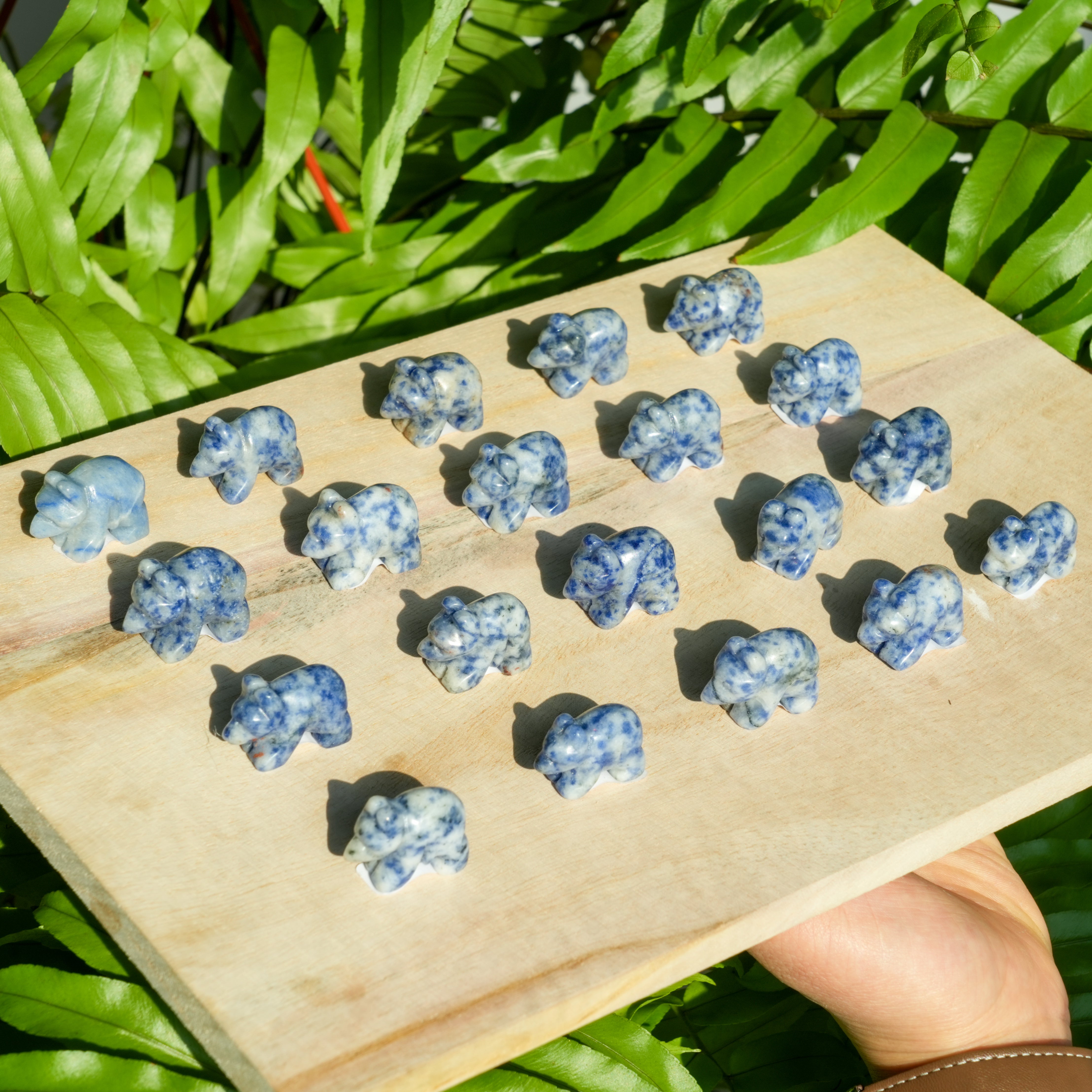 Sodalite Bear Mini Carving