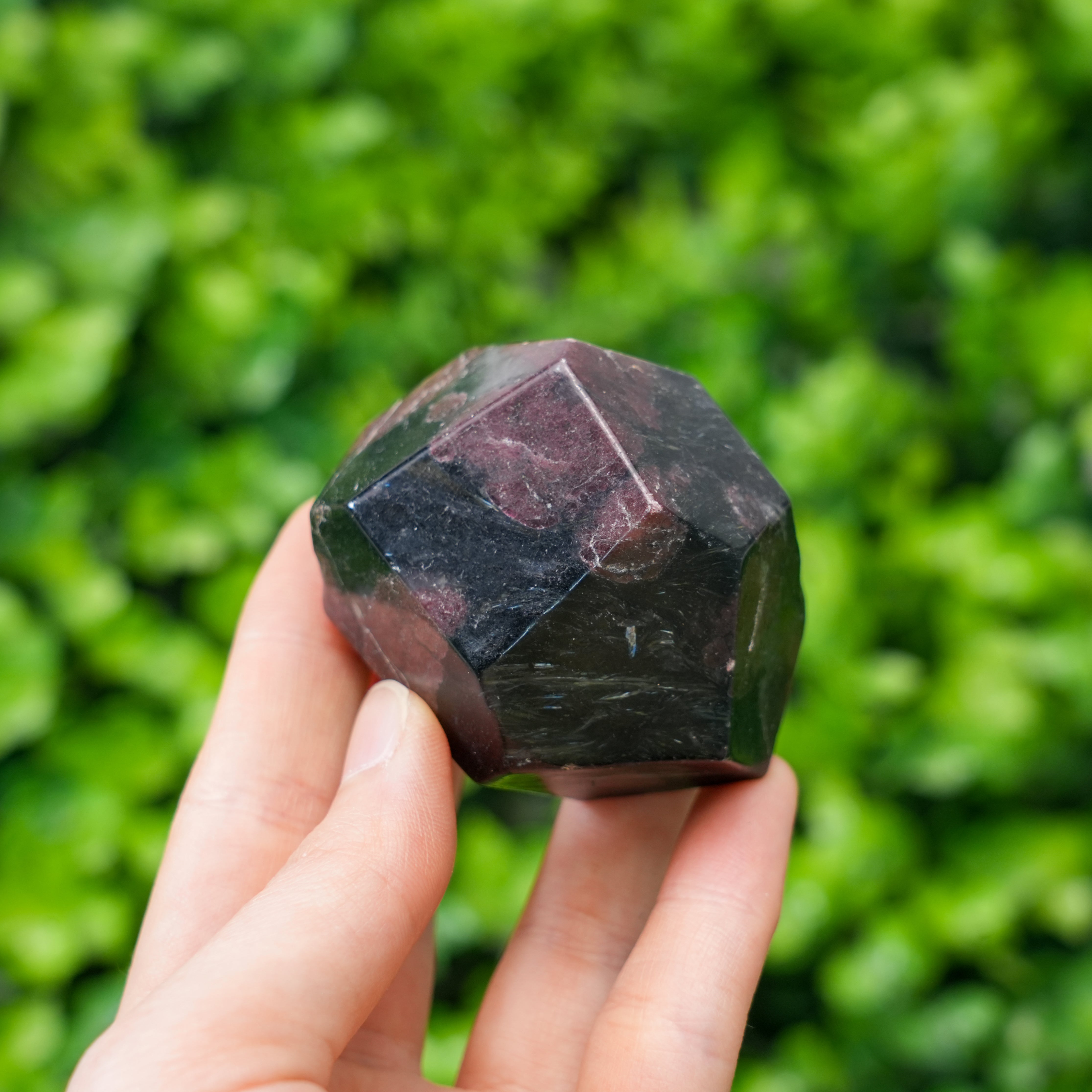 Natural Garnet Freeform Sculpture Polished Deep Red Crystal for Passion & Grounded Strength