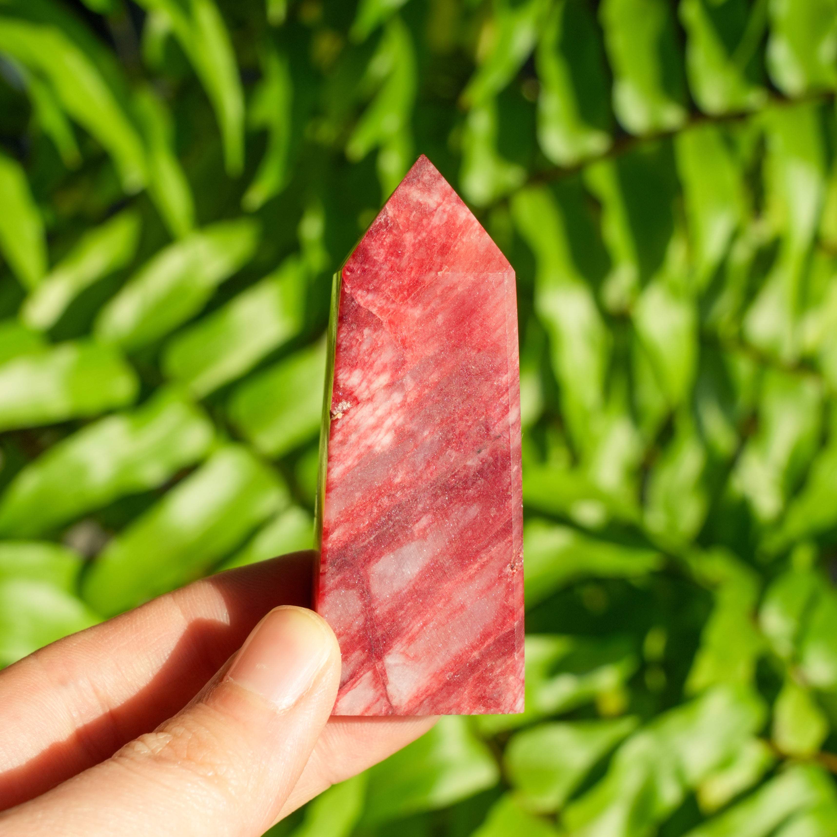 Red Moonstone Four-Sided Tower