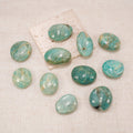 Amazonite Tumbled Palm Stone, Polished Amazonite Pocket Crystal for Meditation, Chakra Healing & Home Decor