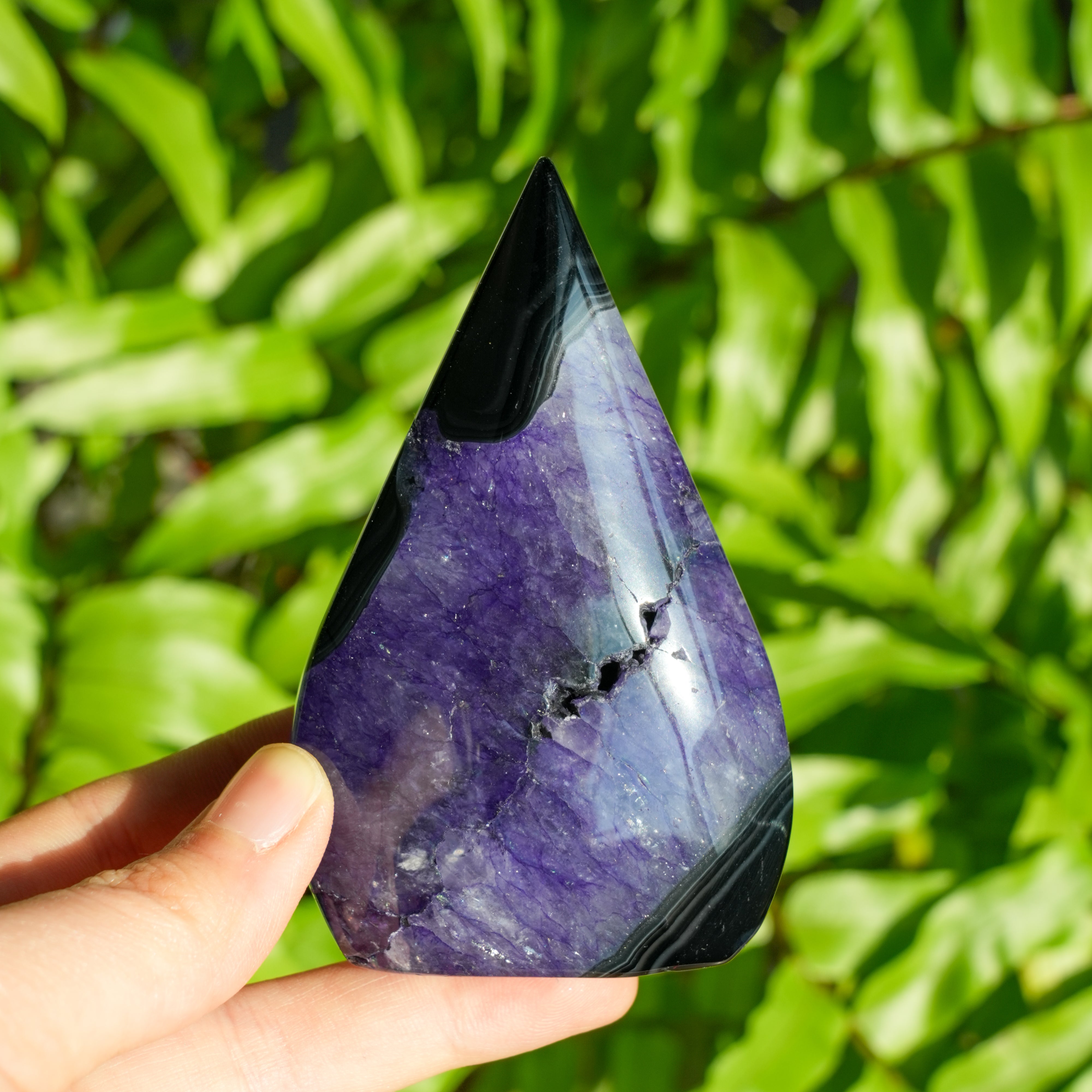 Black and Purple Sardonyx Ornament