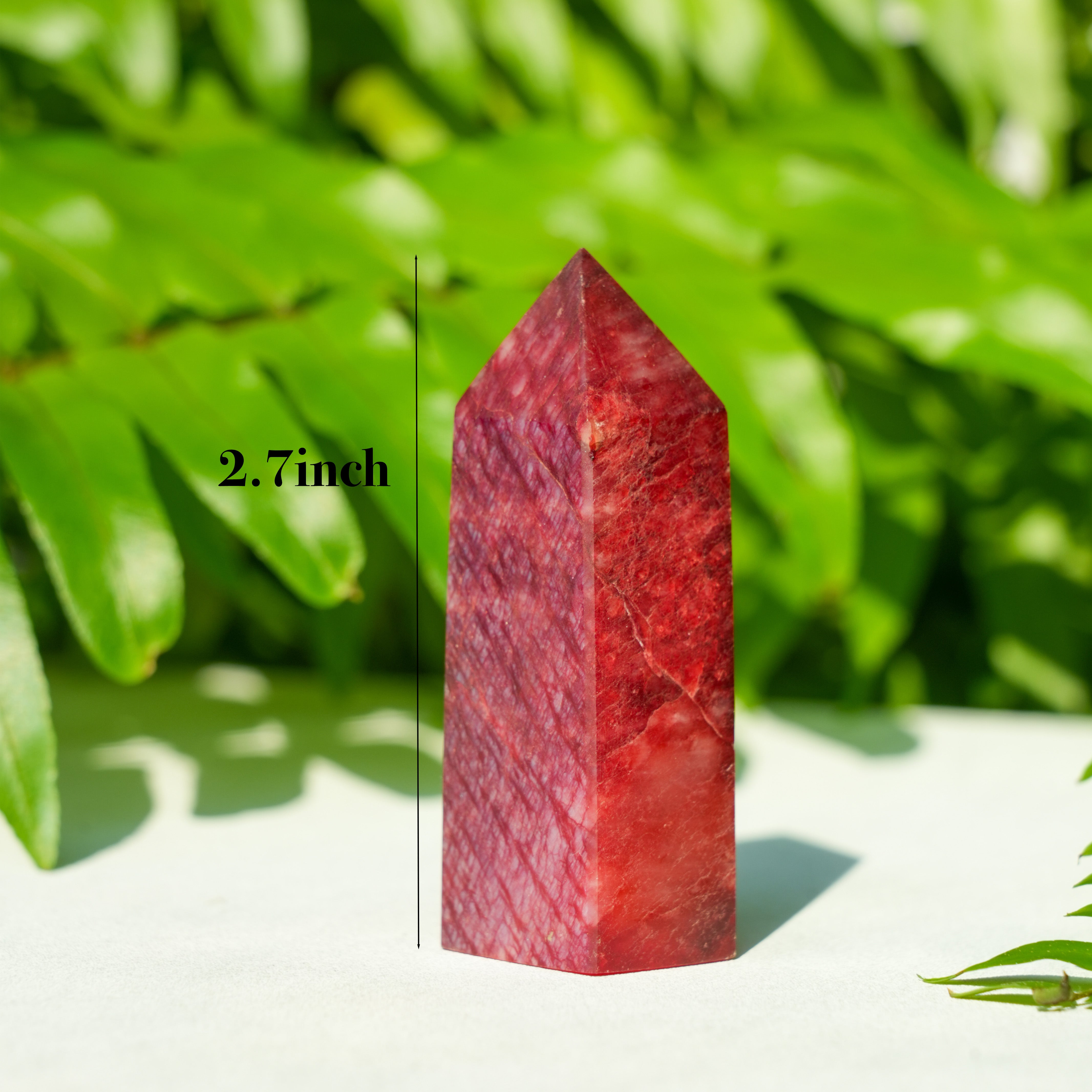 Red Moonstone Four-Sided Tower