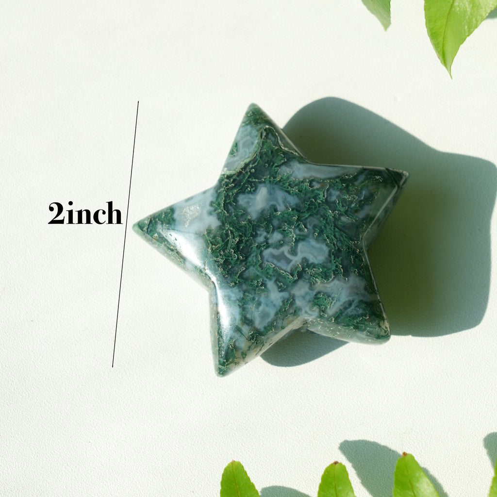 Moss Agate Star