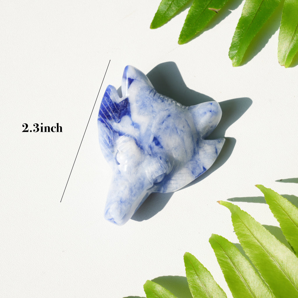 Porcelain Sodalite Wolf