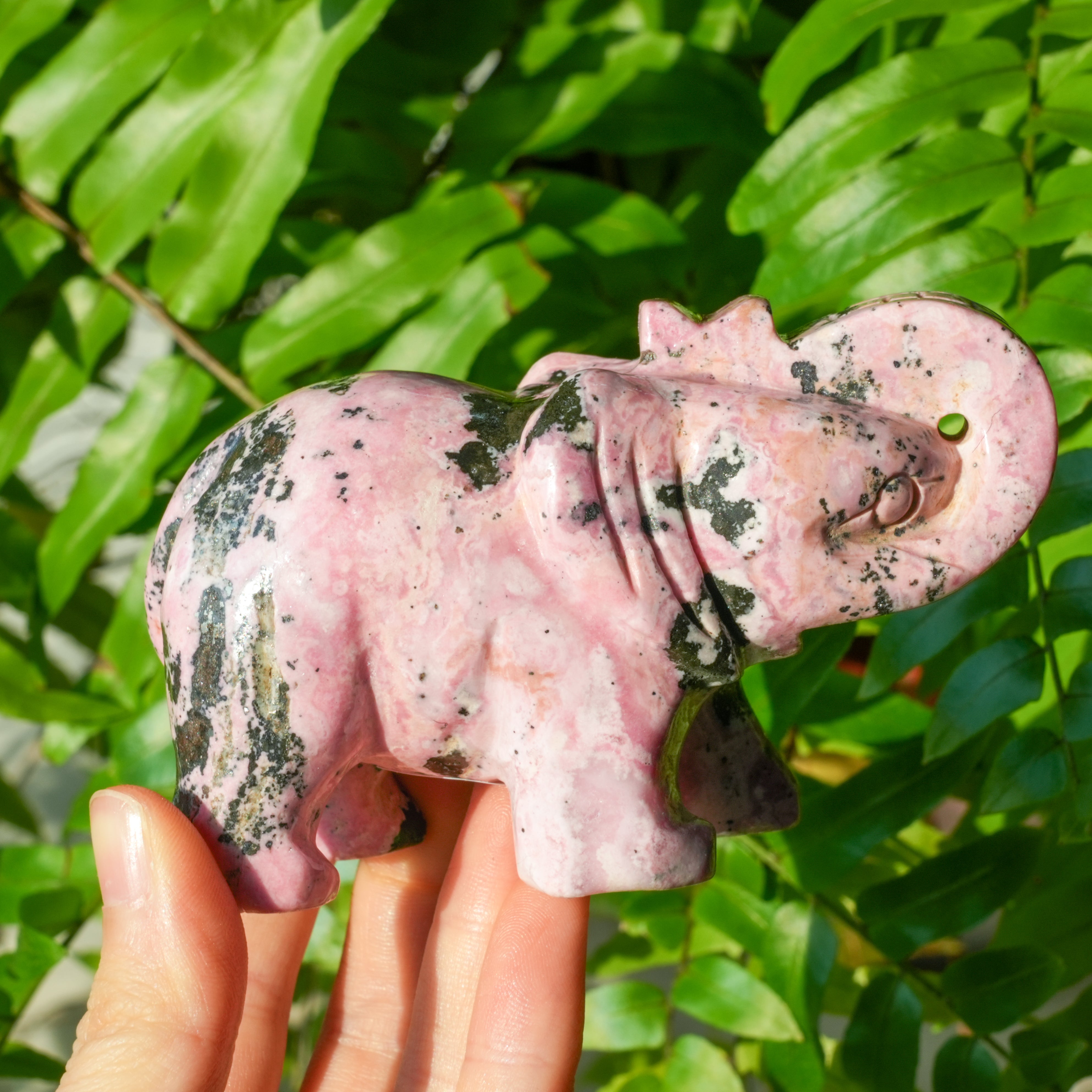 Peru Rhodonite Elephant