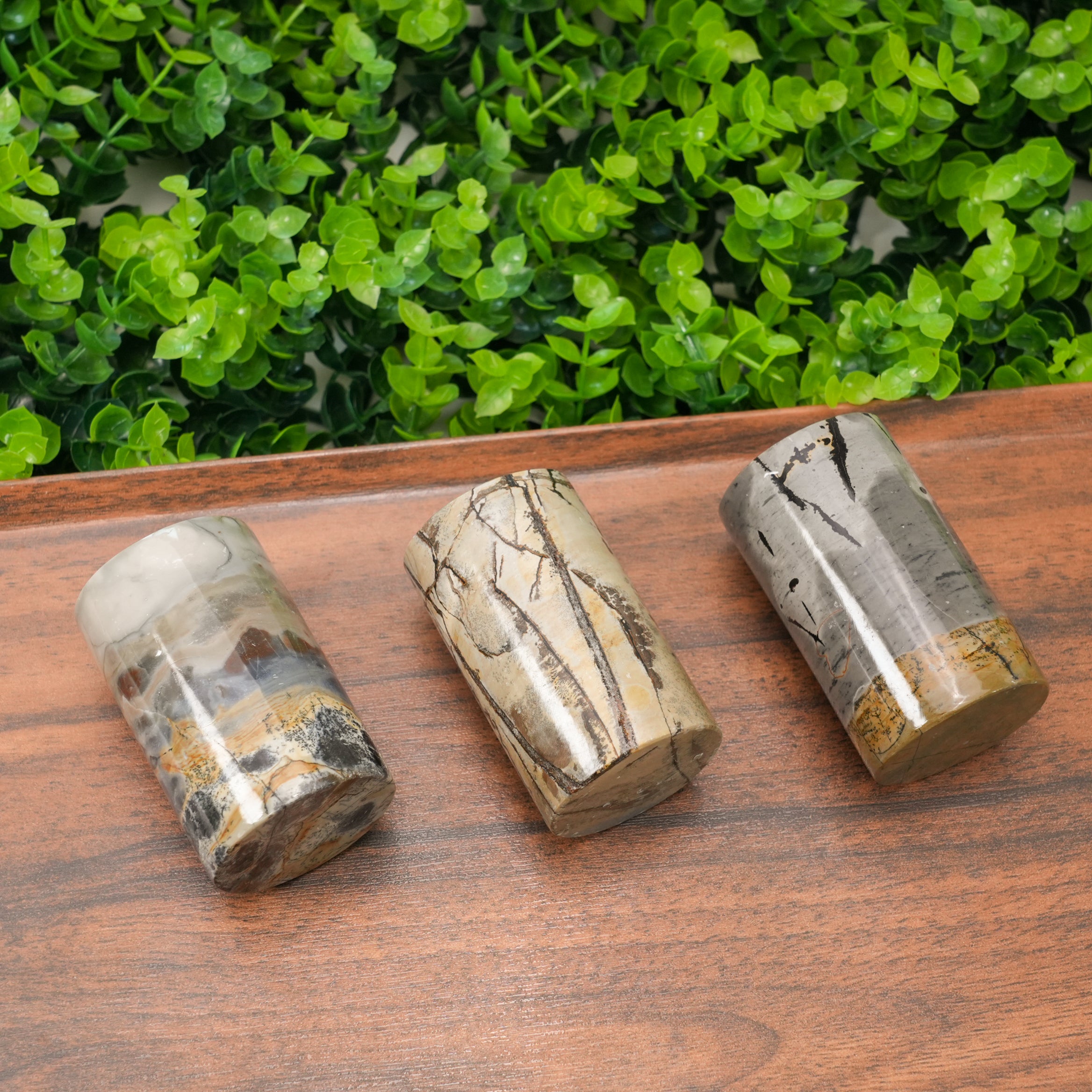 Natural Picture Jasper Obelisk - Hand-Carved Gemstone Column Statue, Healing Crystal Tower for Reiki, Meditation, and Home Decor, Unique Scenery Stone Pillar for Office & Altar