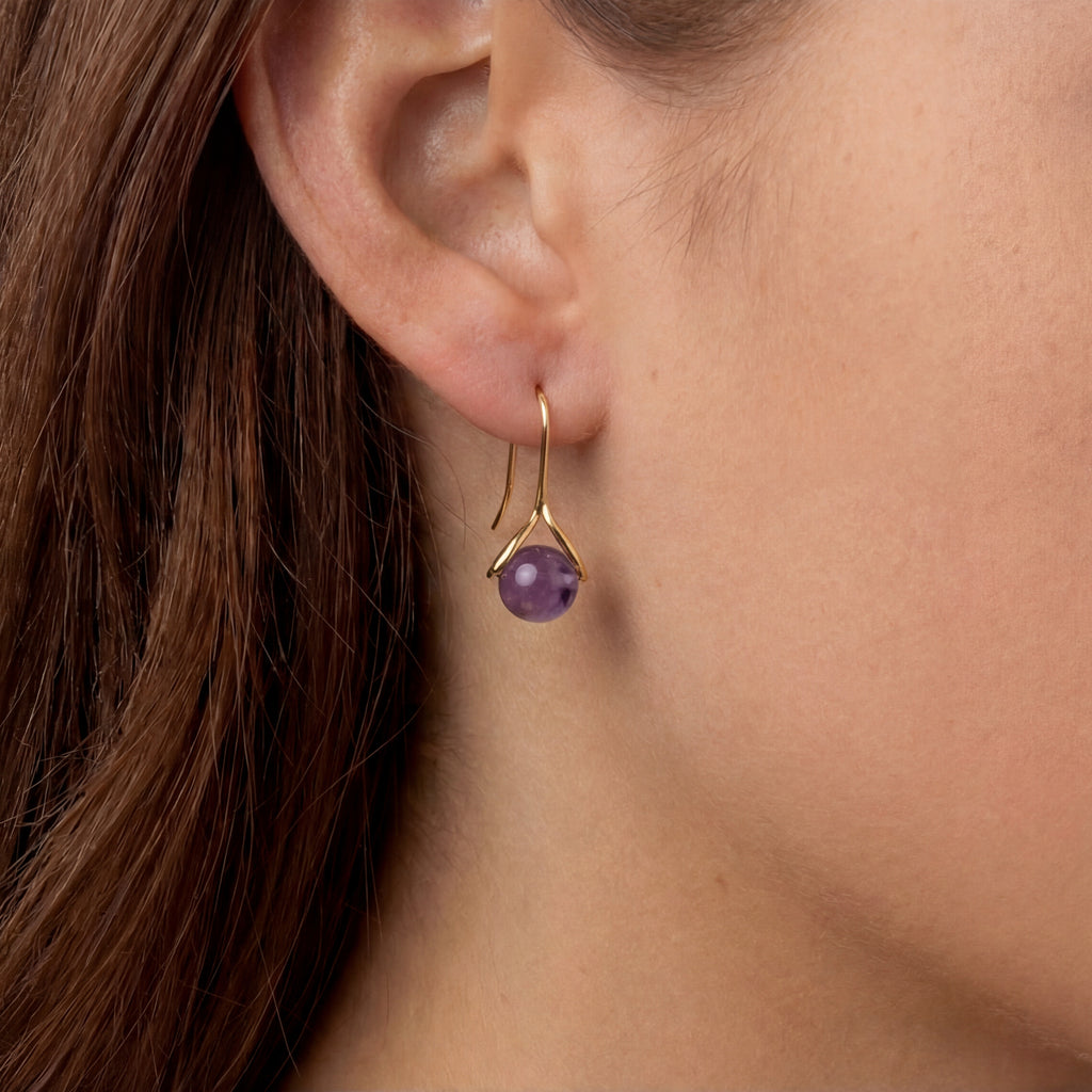 Custom Amethyst Earrings