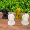Natural Mixed Crystal Dragon Carving | Hand-Carved Fantasy Dragon Figurine for Altar, Home Decor & Crystal Collection