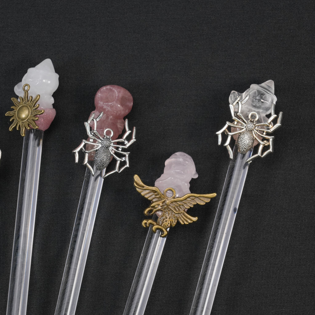 Glowing Crystal Carved Wand - Random Cute Santa & Holiday Themed Design