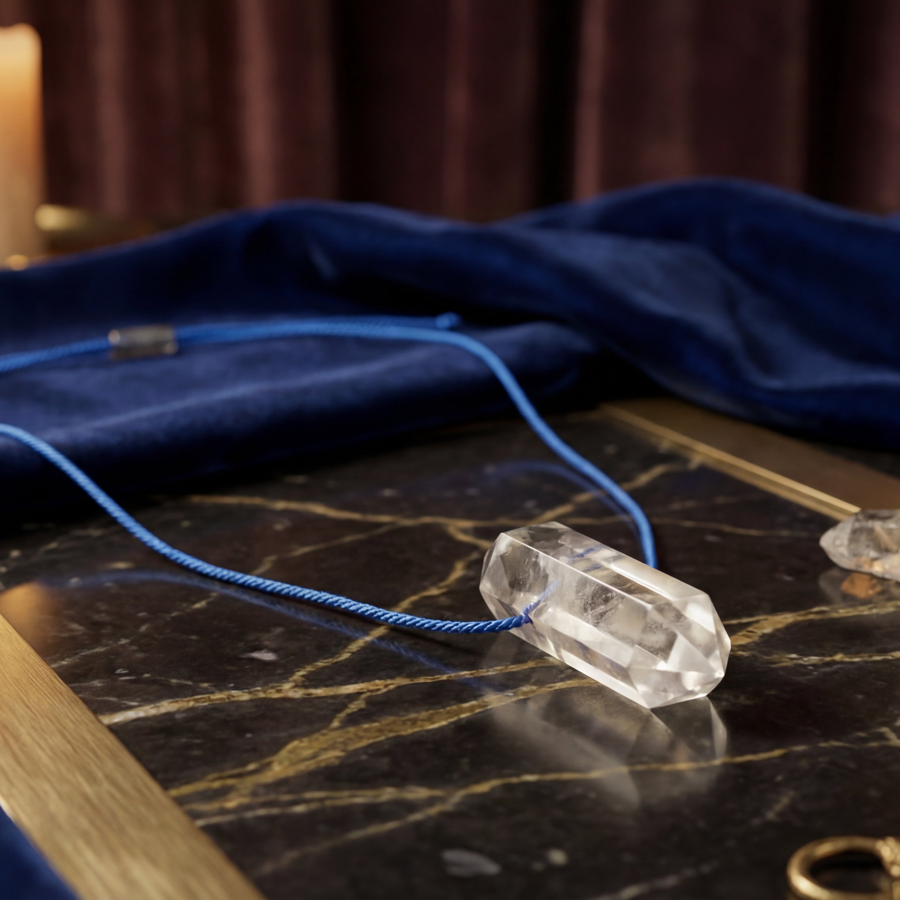 Clear Quartz Double Point Necklace