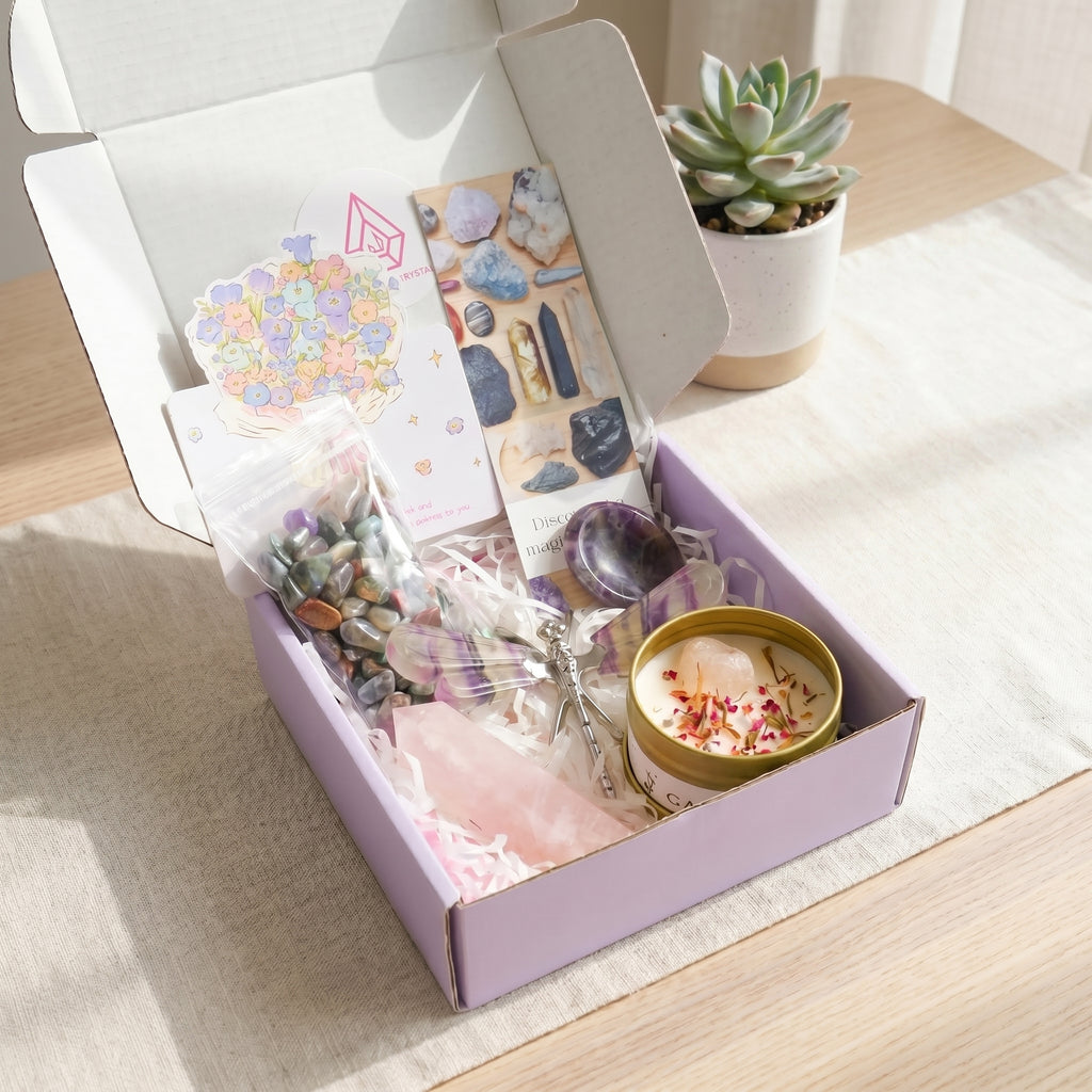 Crystal & Scented Candle Gift Box