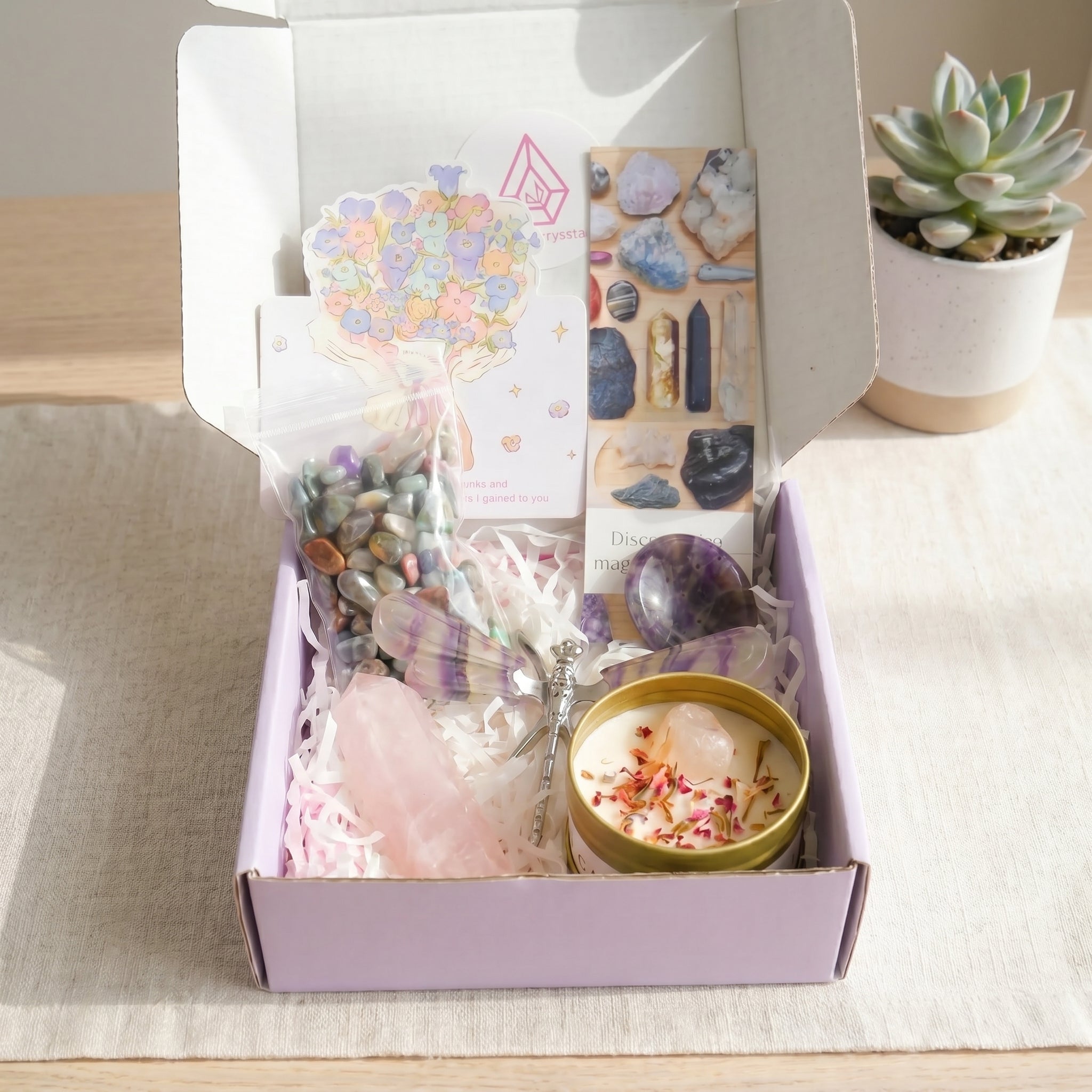 Crystal & Scented Candle Gift Box