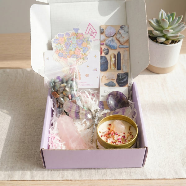 Crystal & Scented Candle Gift Box
