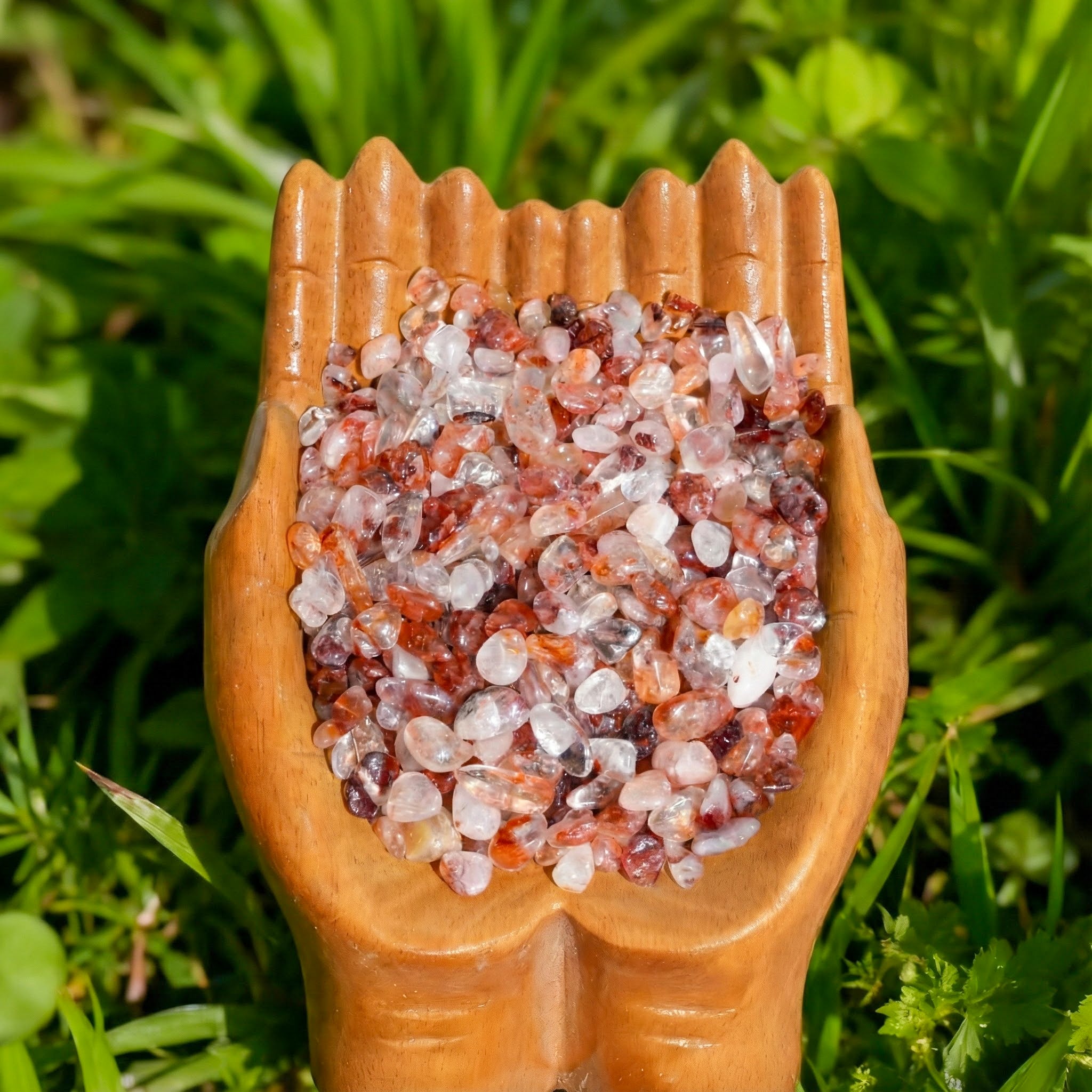 Red Fire Quartz Hematoid Chips