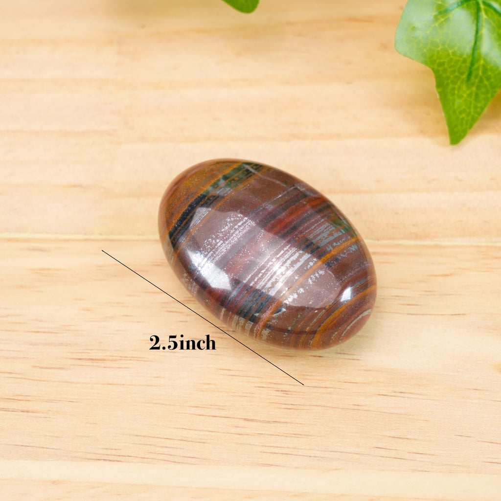 Iron tiger eye  palm stone