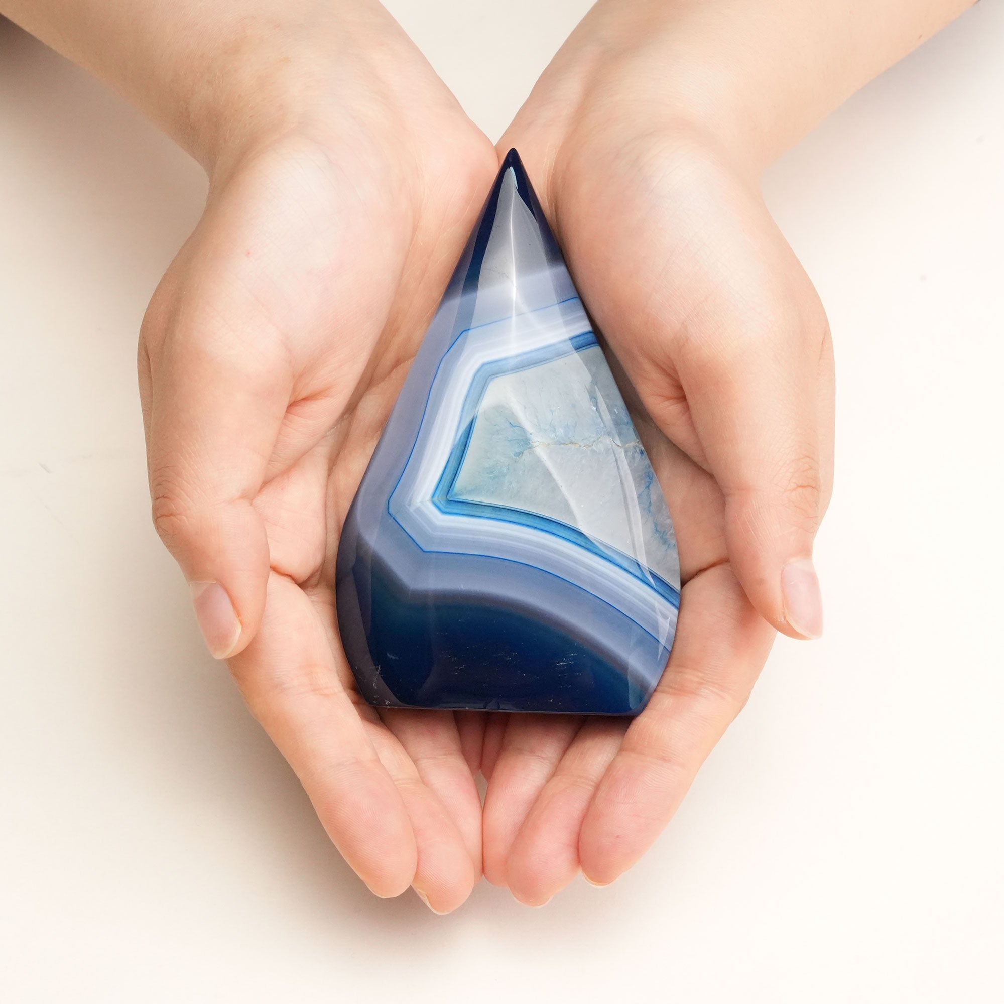 Calm Blue Lace Agate freeform enhances clarity and peaceful communication