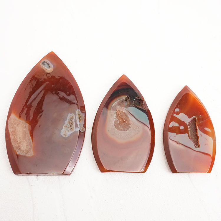 Vibrant orange Carnelian freeform crystal