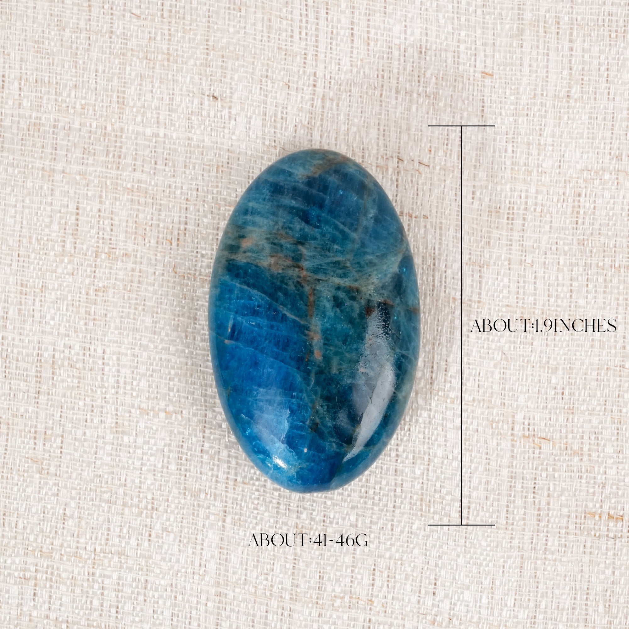 Blue Apatite Palm Stone