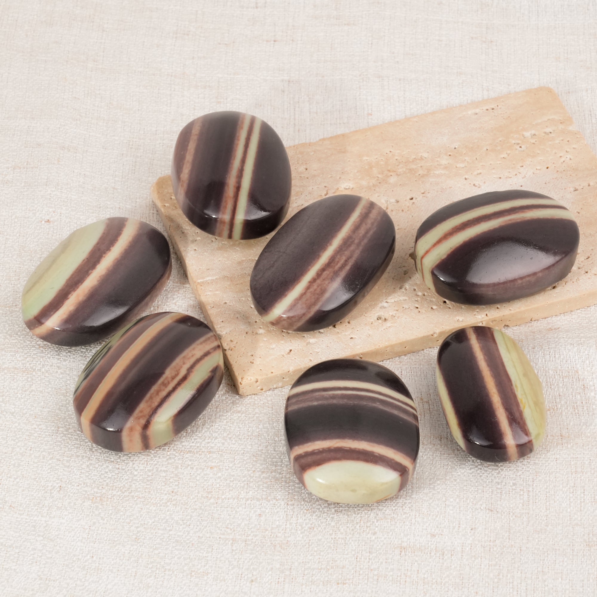 Purple Jade Palm Stone