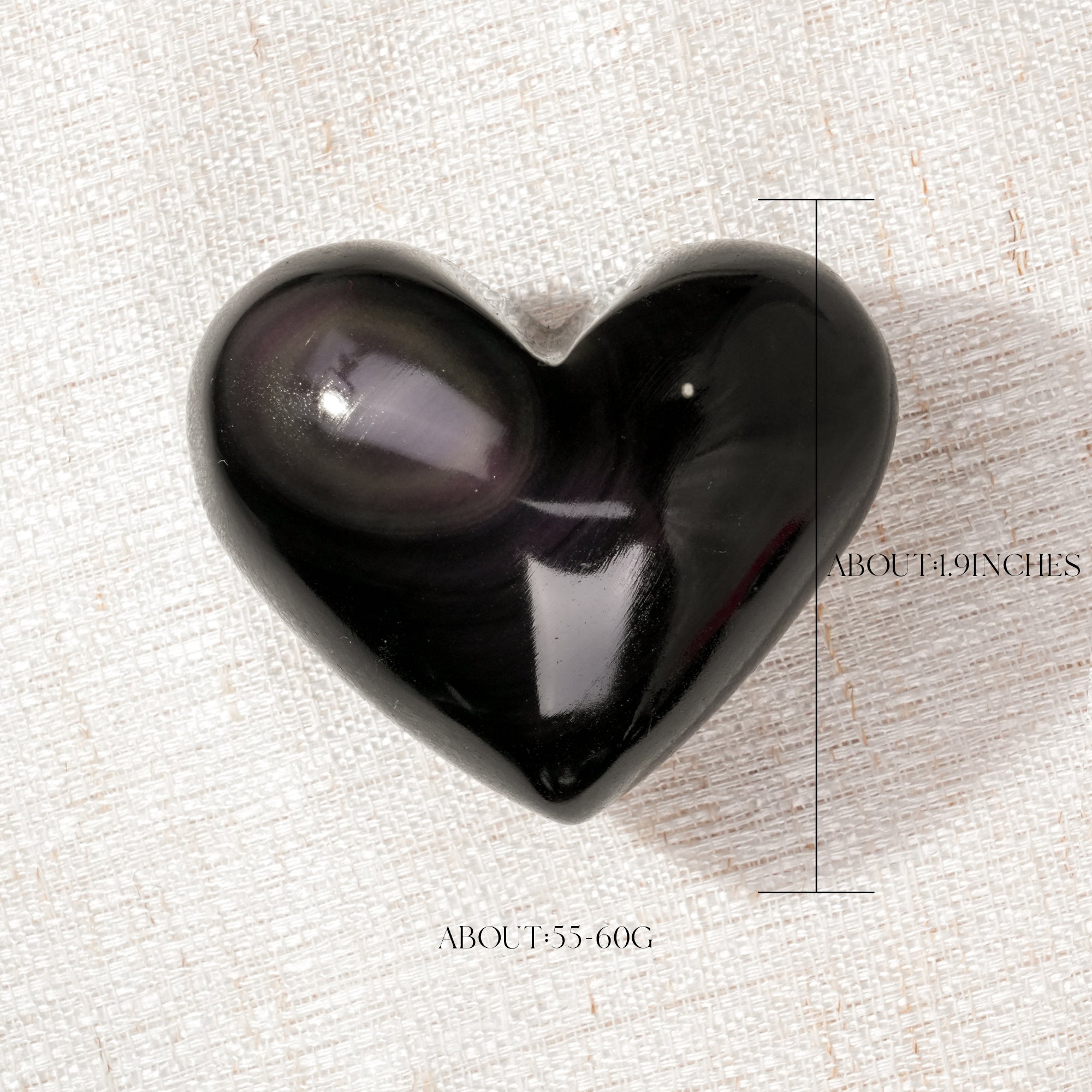 Rainbow Obsidian Heart 2