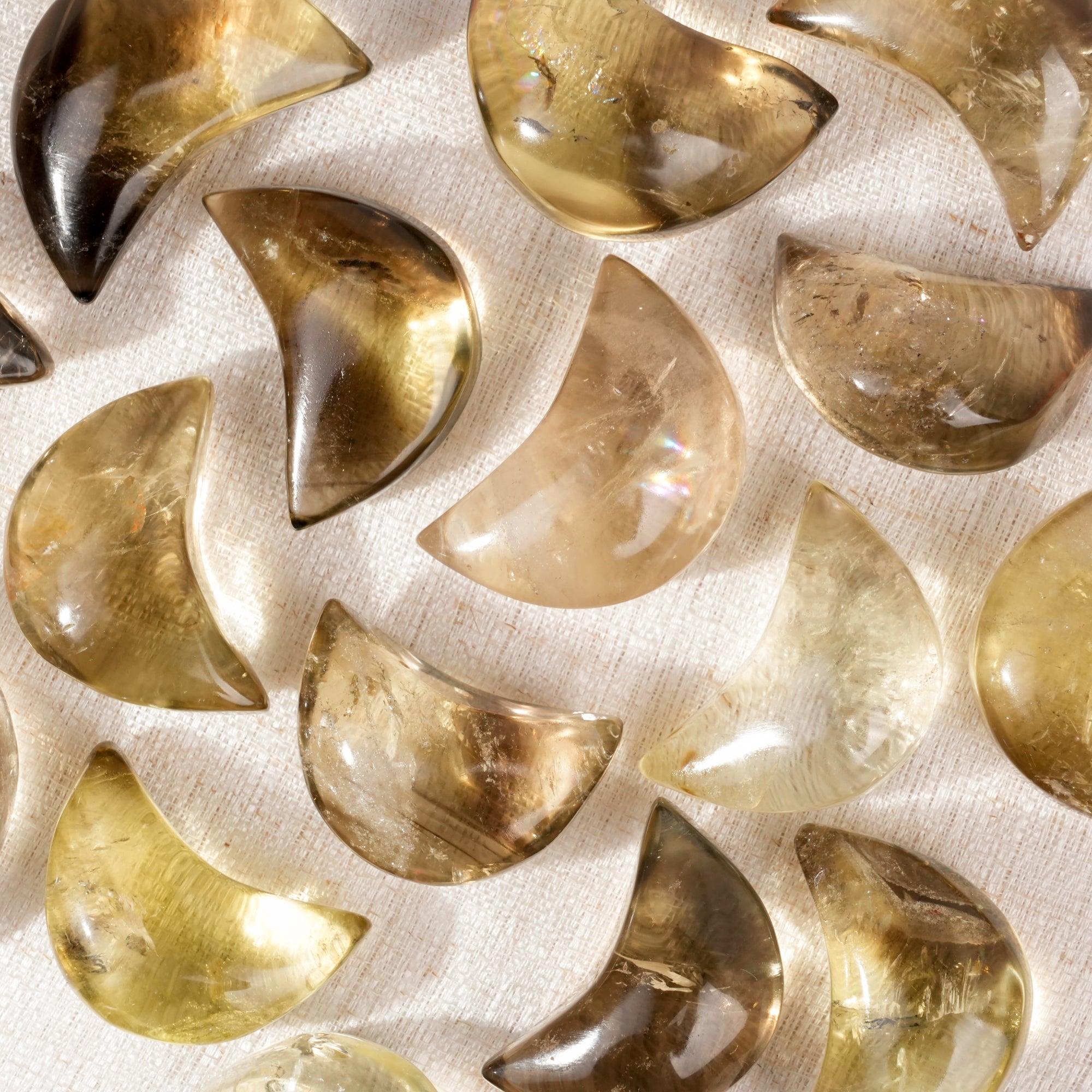 Citrine Moon Palm Stone