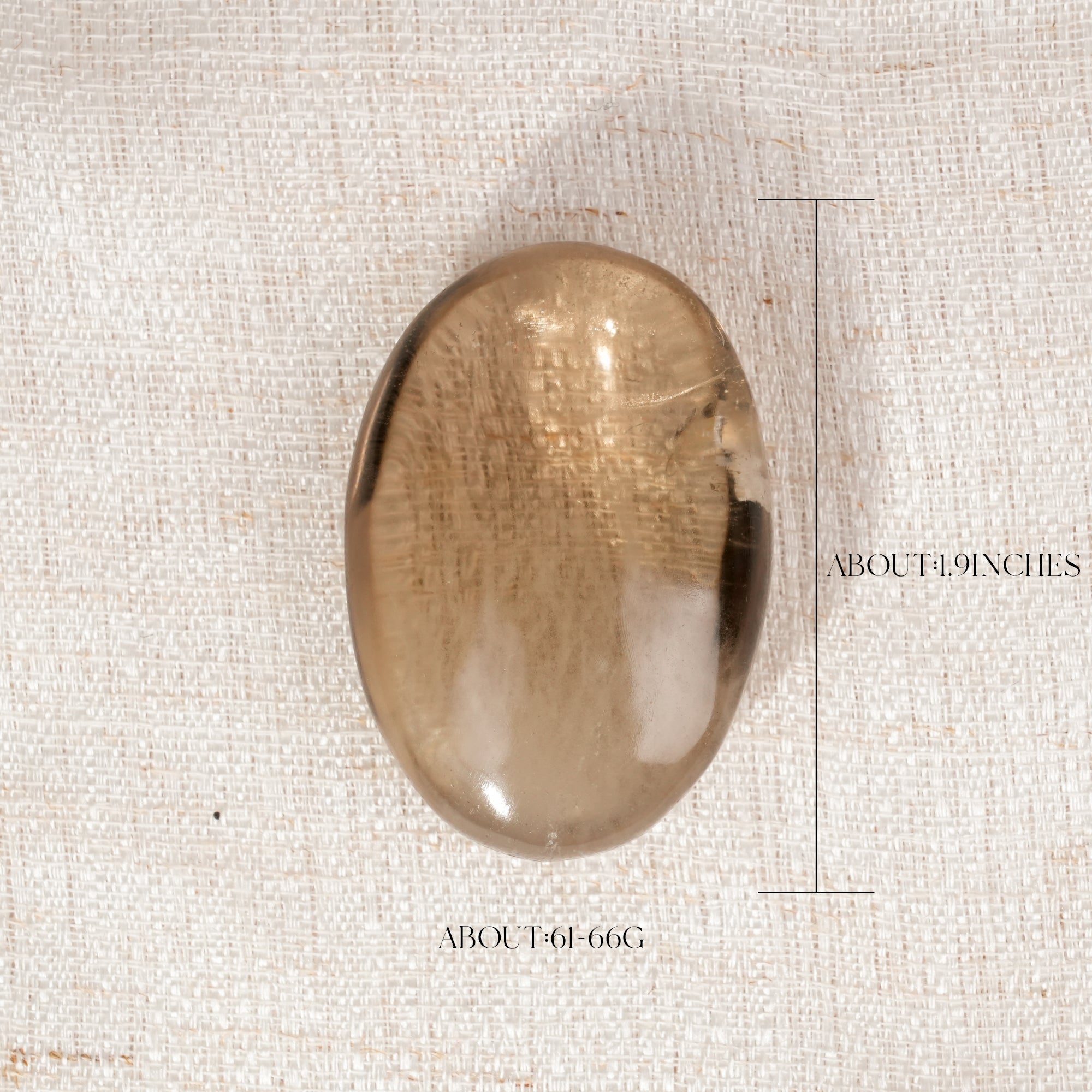 Smoky Quartz Palm Stone