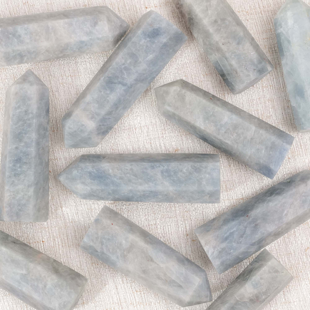 Blue Calcite Point