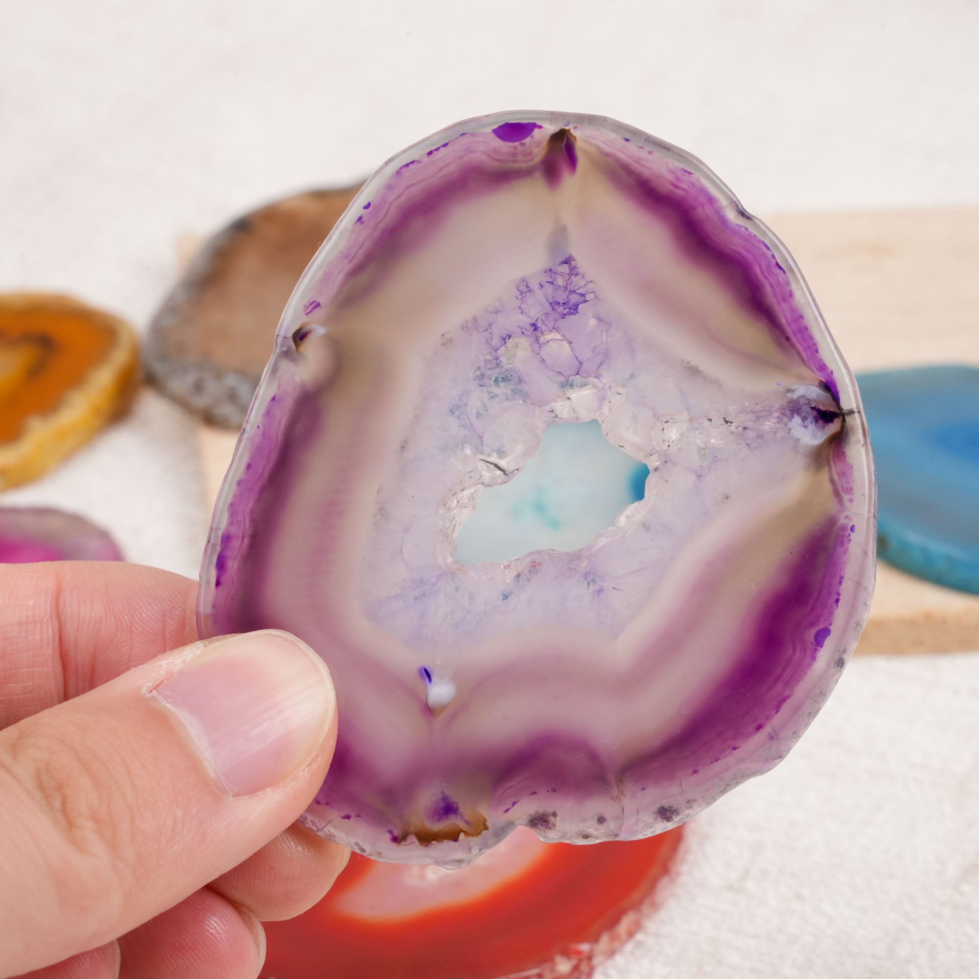 Rainbow Agate Slice