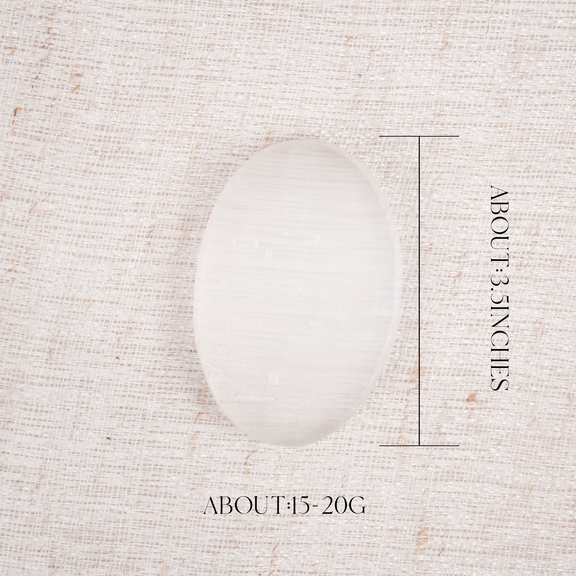 Selenite Worry Stone