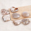 Flower Agate Palm Stone