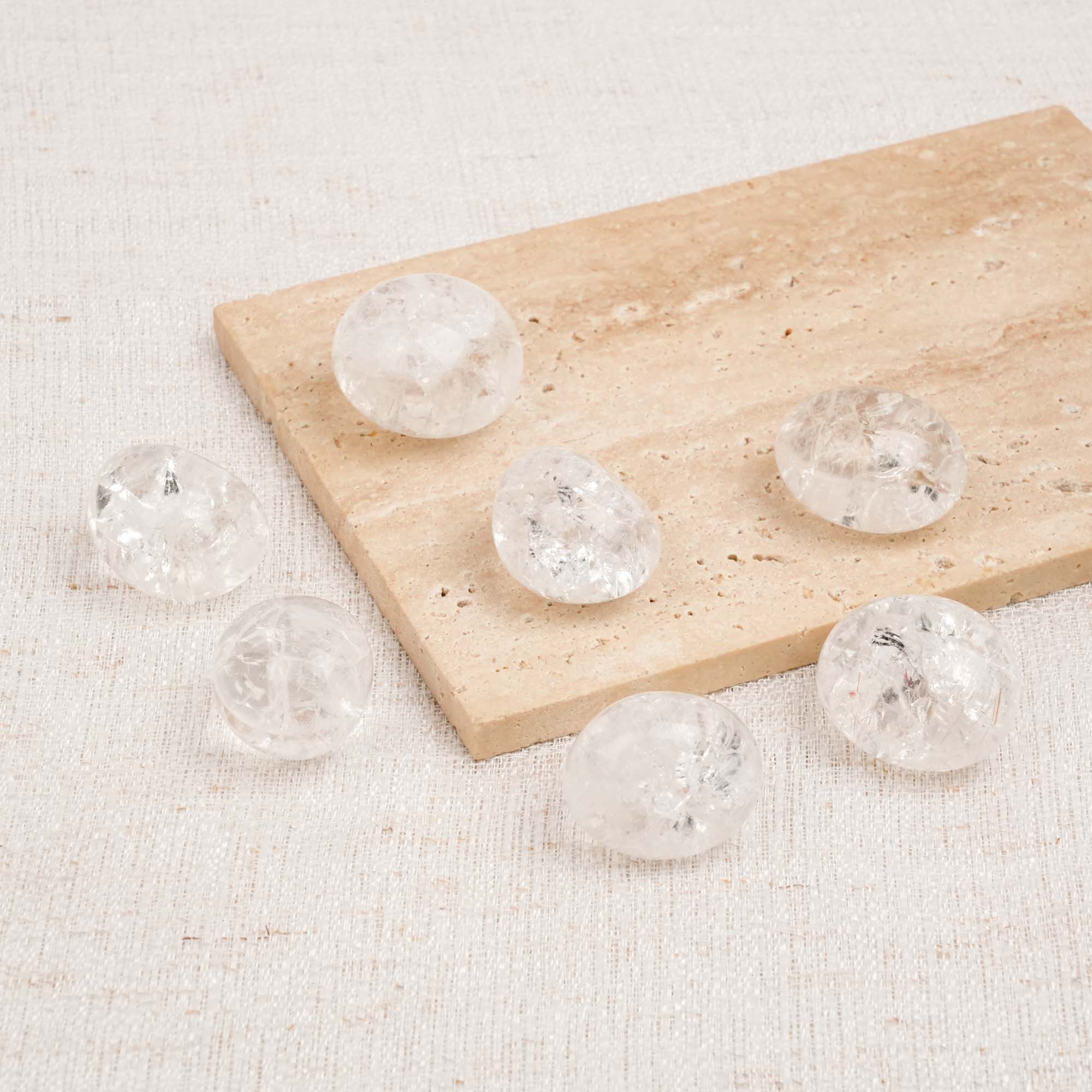 Crackle Quartz Tumbled Stone