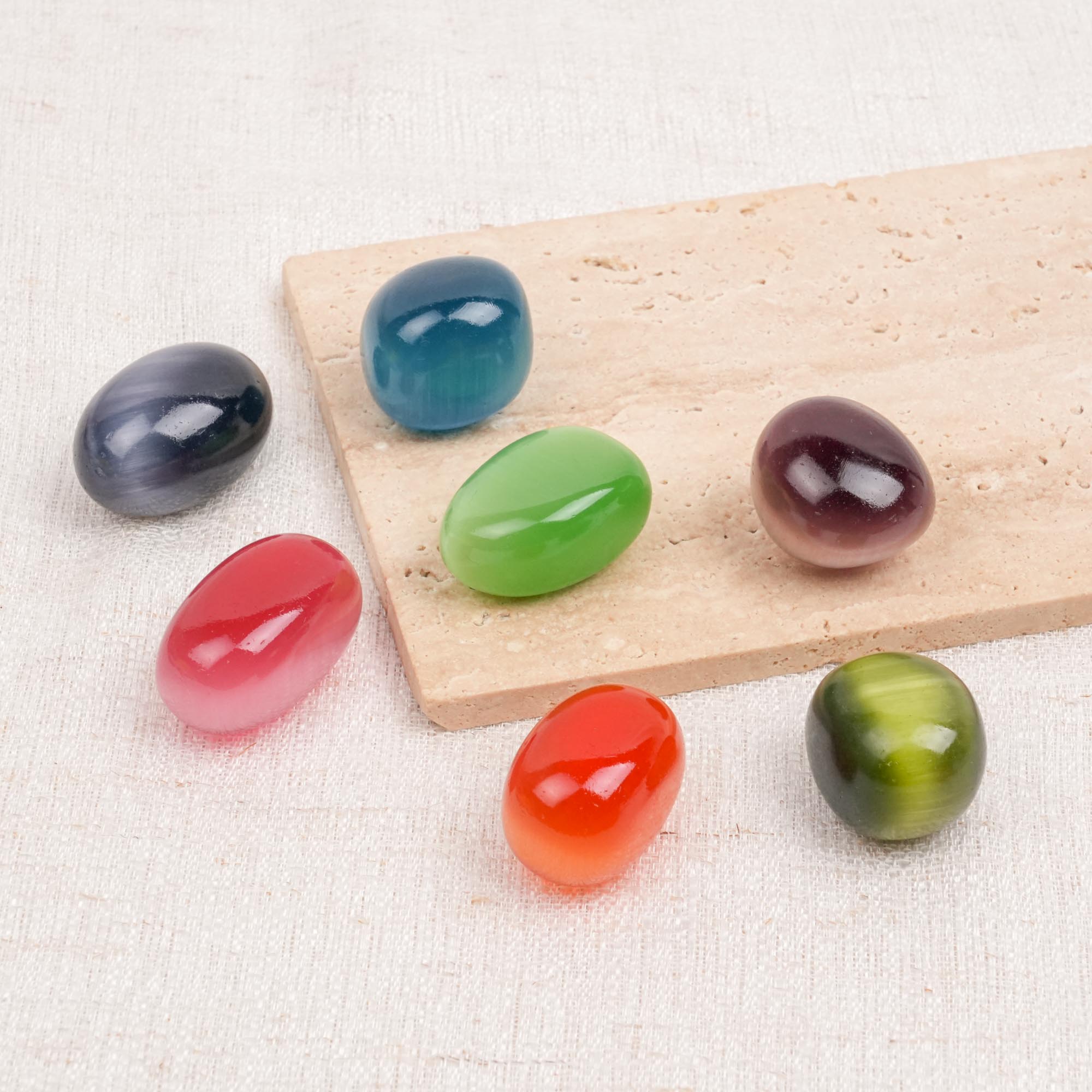 Cat's Eye Tumbled Stone