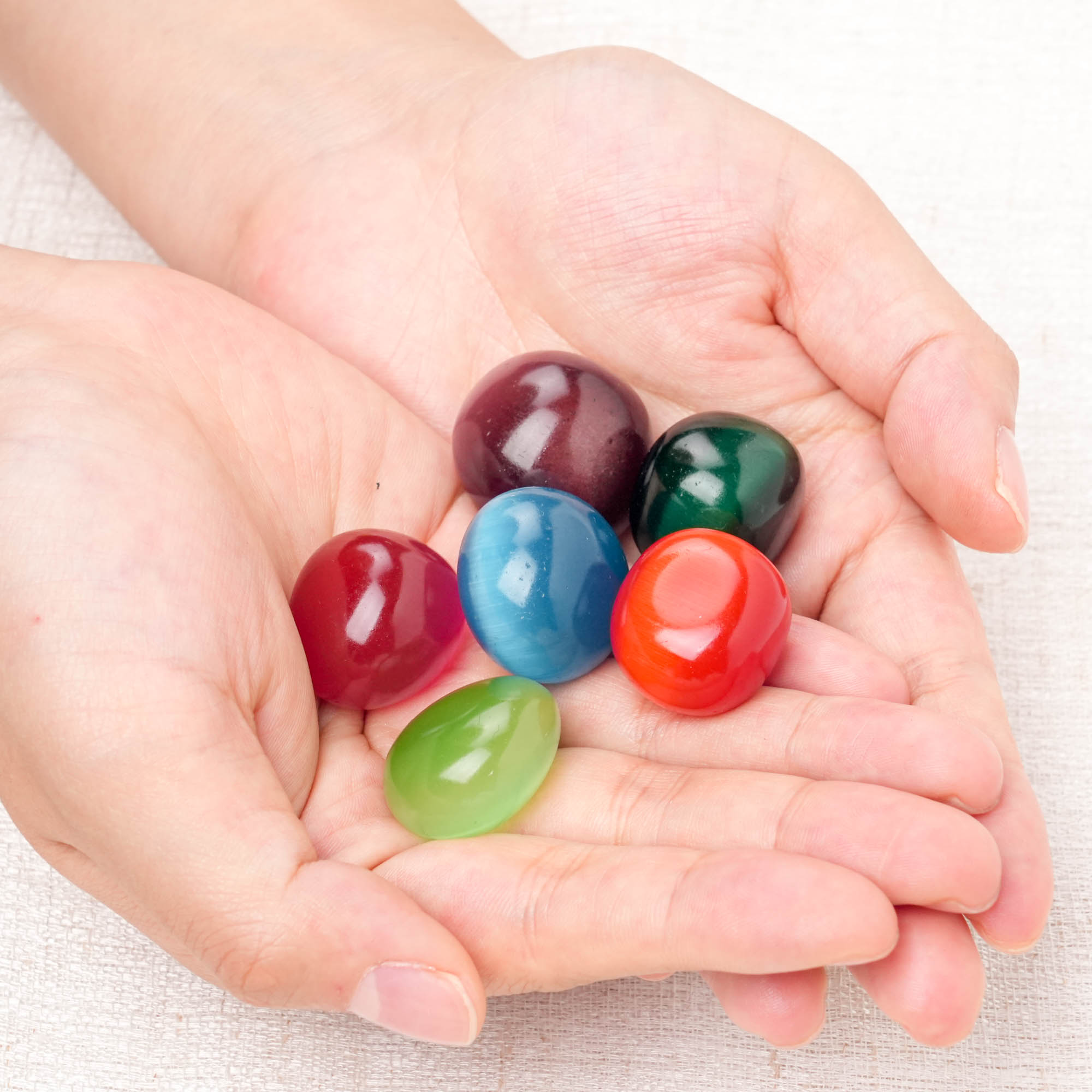 Cat's Eye Tumbled Stone