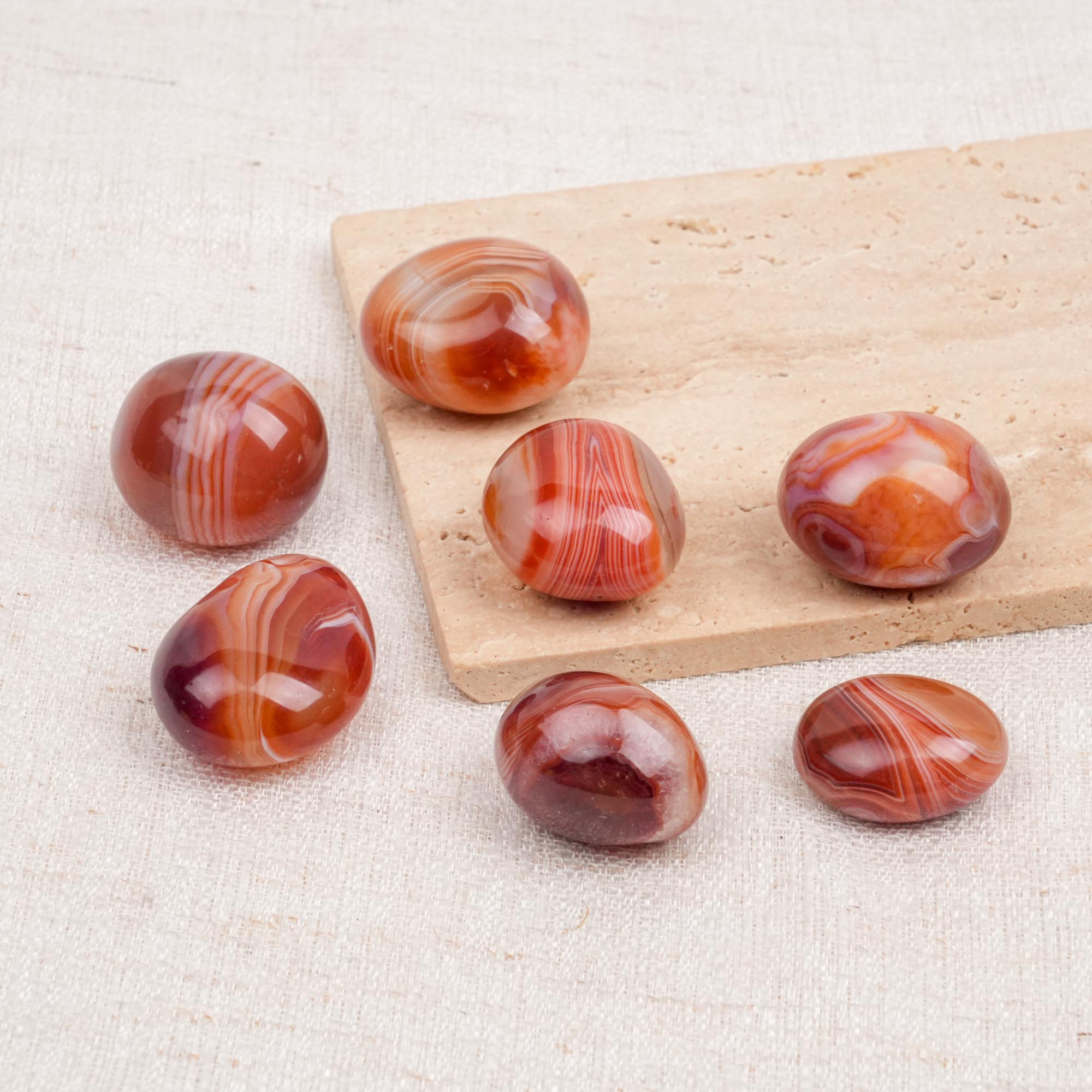 Red Sardonyx Tumbled Stone